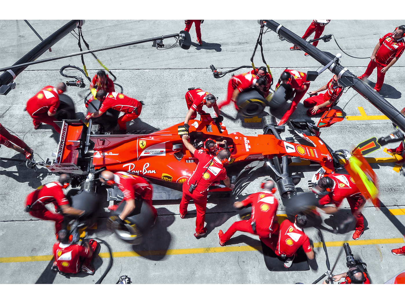 Ferrari Formula 1 pit stop motorsport